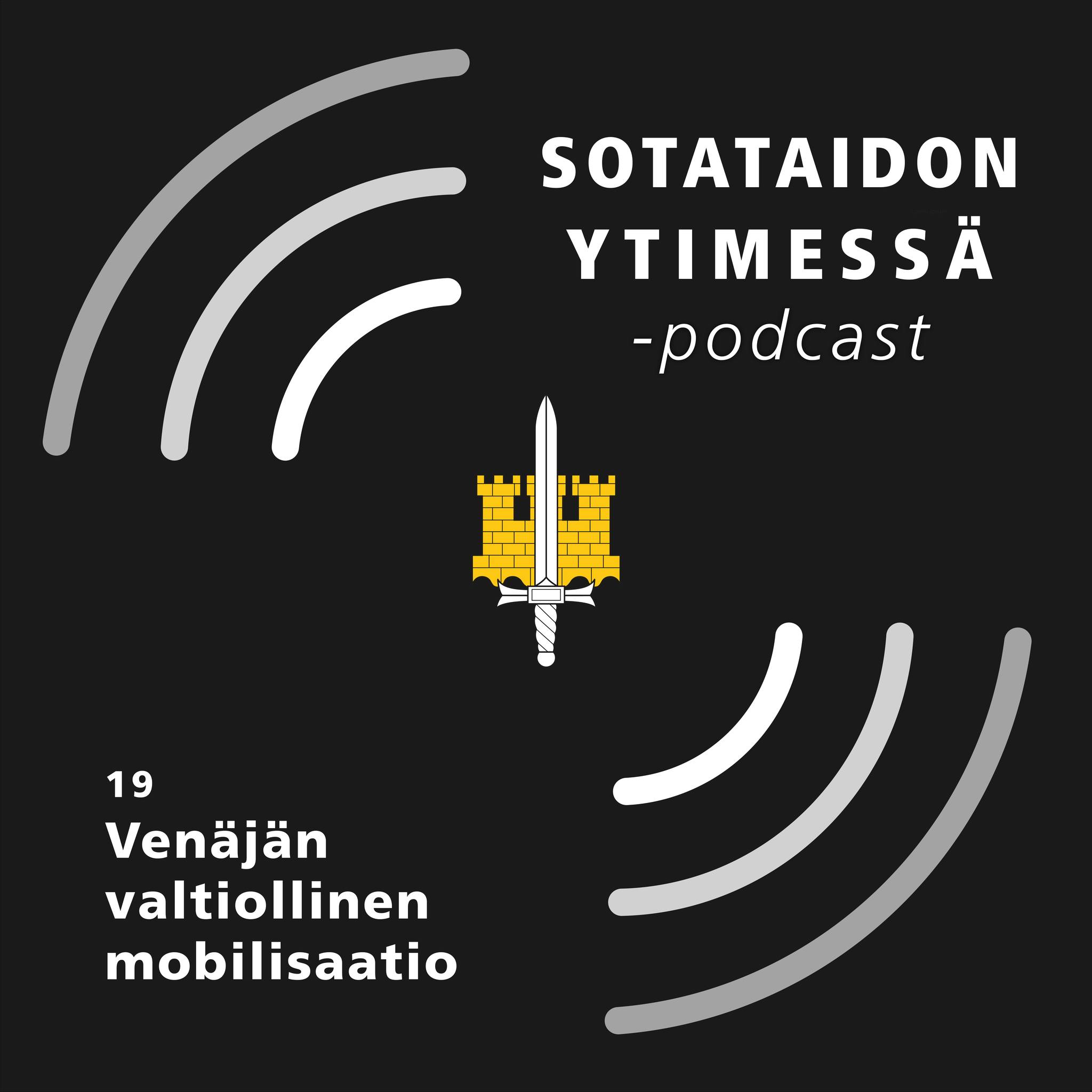 Jakson kansikuva koostuu podcastin logosta ja jakson numerosta ja nimestä, joka on kirjattu alle.