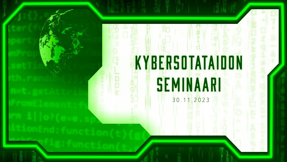 Kybersotataidon seminaari Kybersotataidon seminaari