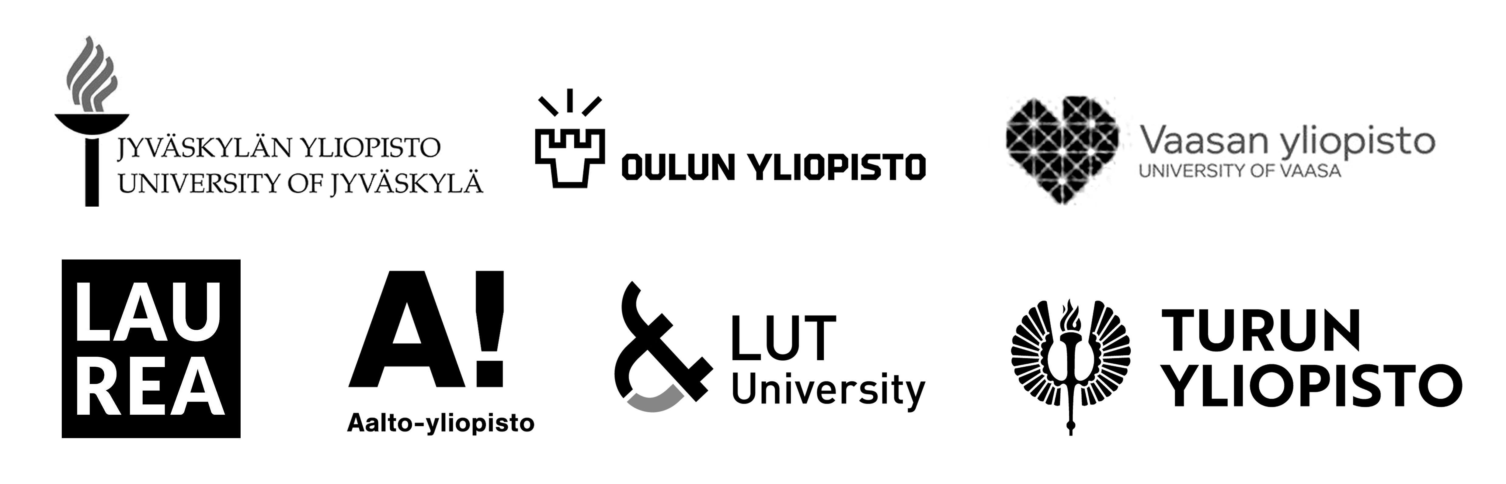 Graphics presenting the logos of the foreign partner military educational establishments (listed below)