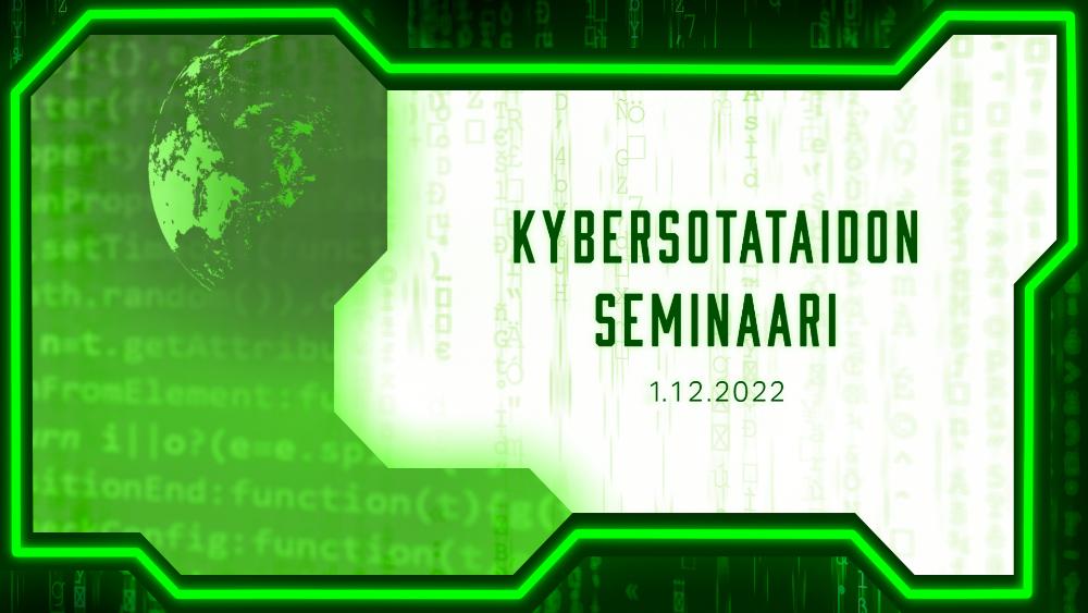 Kybersotataidon seminaari Kybersotataidon seminaari